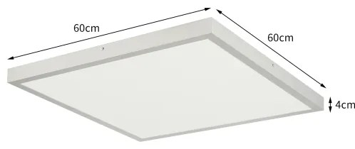 Brilagi - LED fényerőszabályozható fürdőszobai lámpatest FRAME SMART LED/50W/230V 60x60 IP44 + távirányító