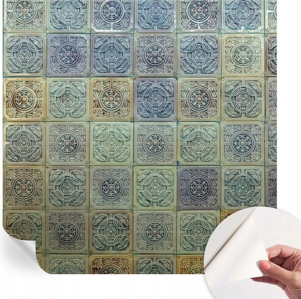 Prémium öntapadós fali fotótapéta Geometrikus csempék 250x250 cm