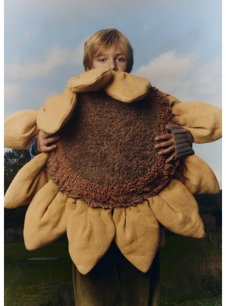 Pamut gyerek párna 90x90 cm Sunflower – Lorena Canals