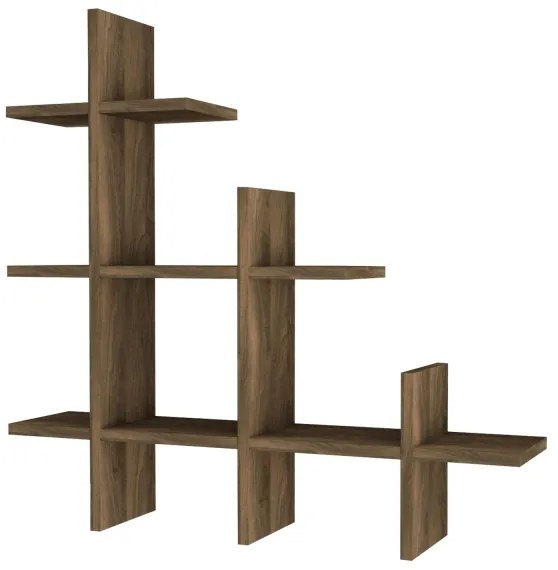 Fali polc JUKE 80x81,8 cm barna