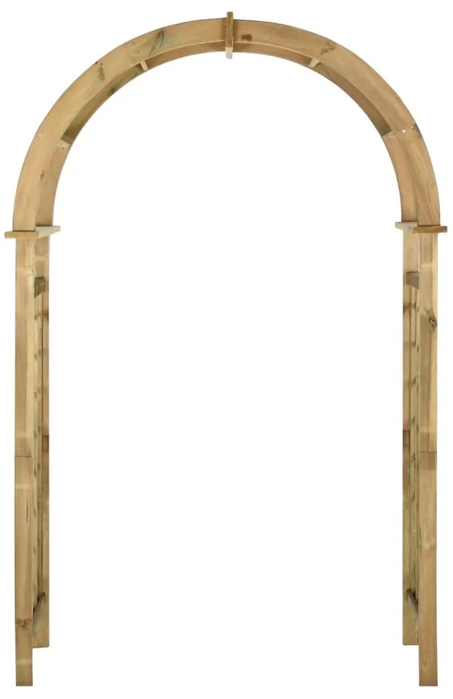 vidaXL zöld impregnált fenyőfa rácsos boltív