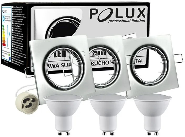 Polux OLIN 305855 Beépíthető spotlámpa 1x3,5W/GU10 3000K 250LM IP20