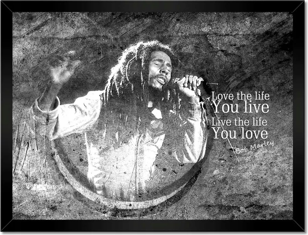 Poszterek keretben 40x30 Bob Marley koncert