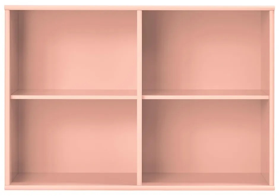 Rózsaszín függő könyvespolc 89x61x32,5 cm Mistral – Hammel Furniture