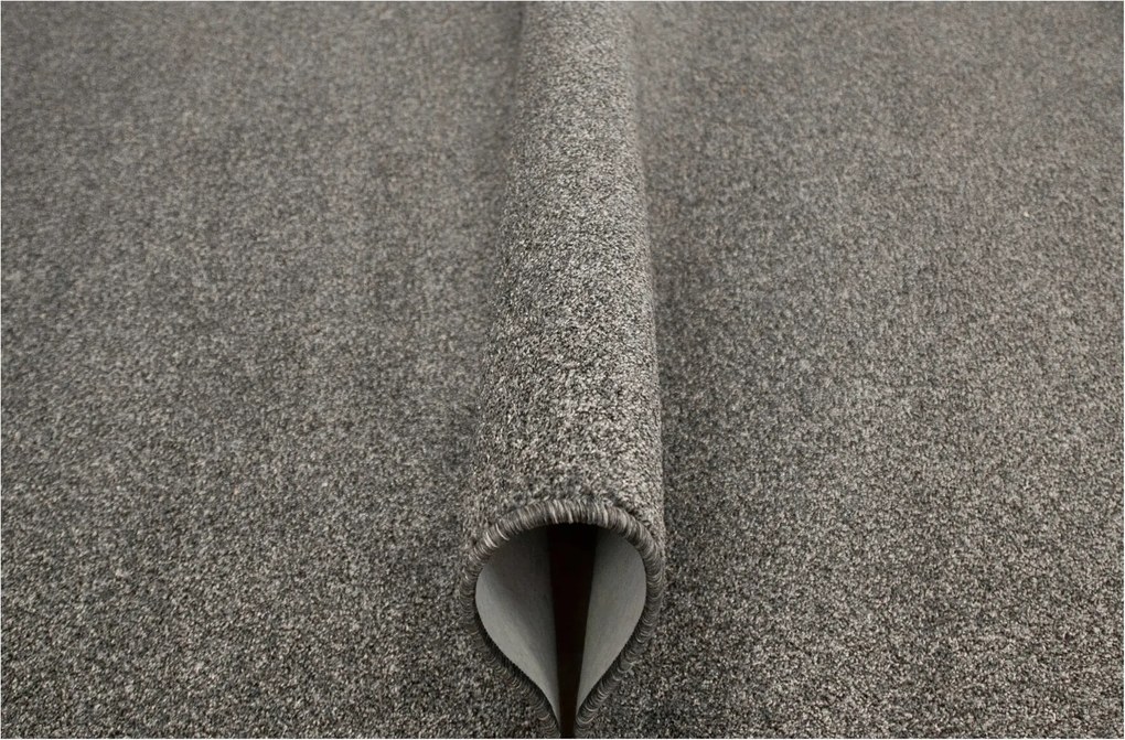 Szürke Szőnyeg Fekete Melange Színek Filc Alpha Nappaliba 150x250 cm