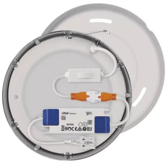 LED Mennyezeti lámpa LED/12,5W/230V 3000/3500/4000K átm. 17 cm króm