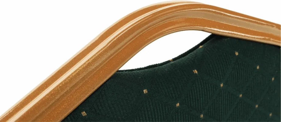 Rákásolható szék, zöld/arany festés, ZINA 3 NEW