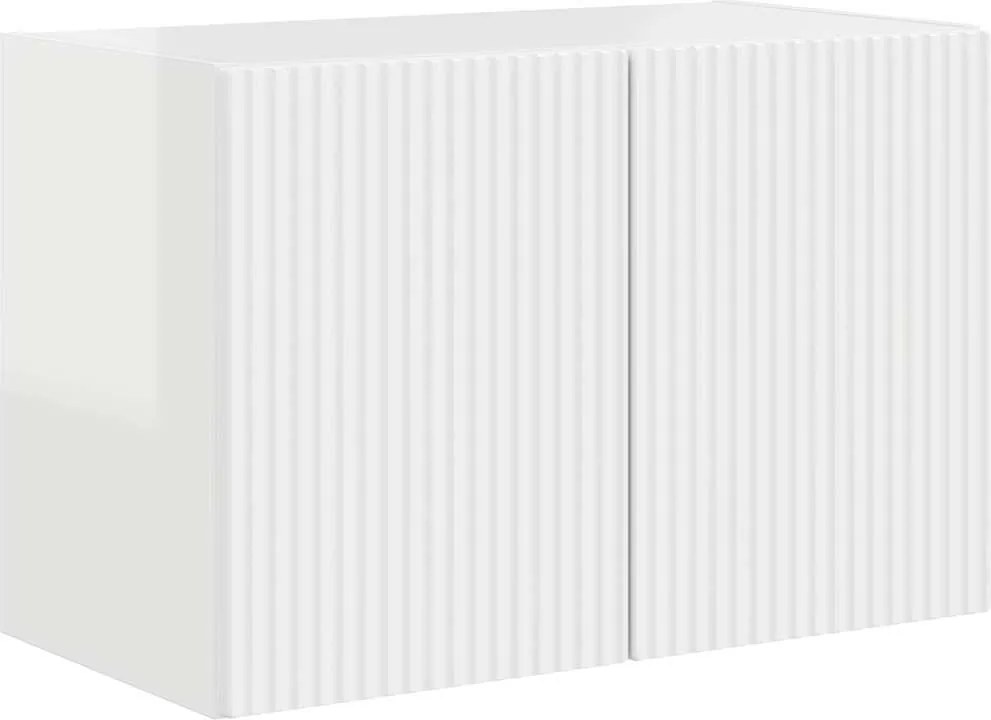 vidaXL TV Fali Szekrény Magas Fényű Fehér 59,5 x 31 x 40 cm Faanyag