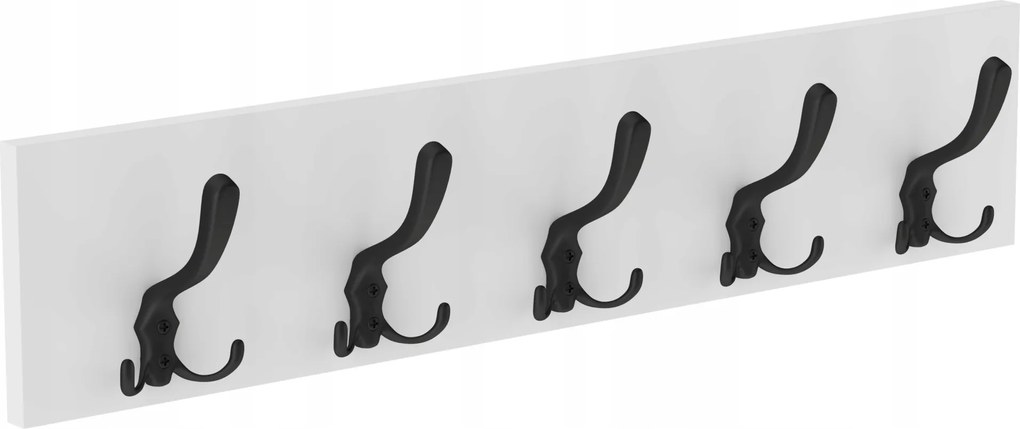 Falra Akasztható Ruhaakasztó Nagy Fekete Króm Akasztó Polchoz 65 CM