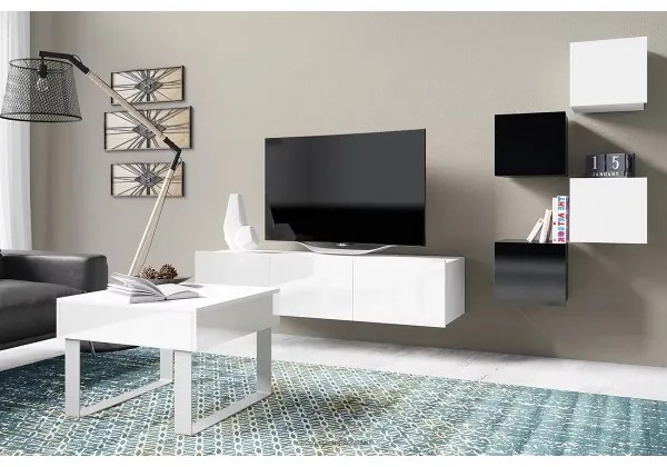 Faliszekrény PAVO 34x34 cm fényes fehér