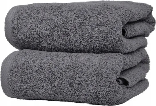 Pamut törölköző 50x100 cm szürke puha nedvszívó szállodai fürdőszoba