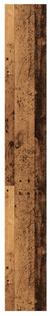 antik fa színű szerelt fa könyvespolc 60 x 24 x 176 cm