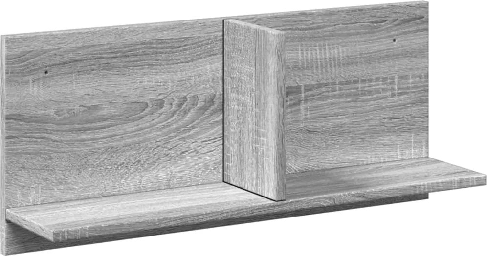 vidaXL szürke sonoma színű szerelt fa faliszekrény 70 x 16,5 x 30 cm