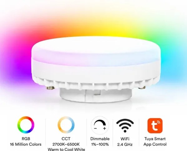 Brilagi - LED RGB dimmelhető beépíthető spotlámpa MONO 4xGX53/14W/230V Wi-Fi Tuya bézs
