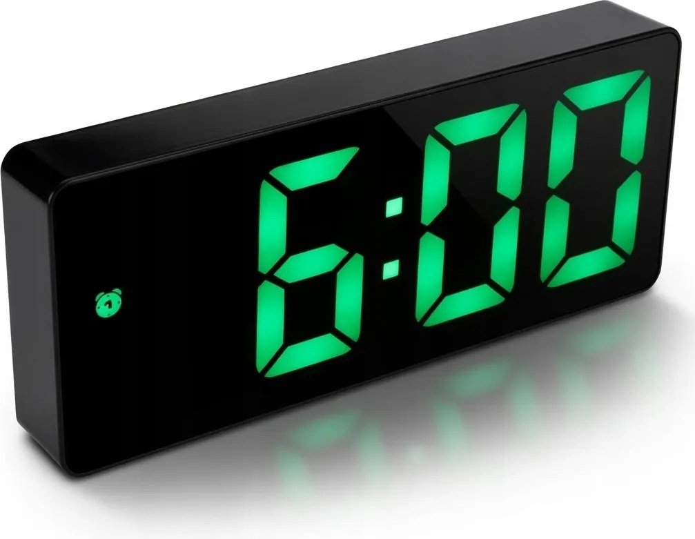 Óra Elektronikus Ébresztőóra Álló Led Hőmérő Nagy Modern Riasztó