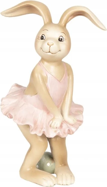 Nyuszi dekoráció kislány tutuban 7x7x13 cm