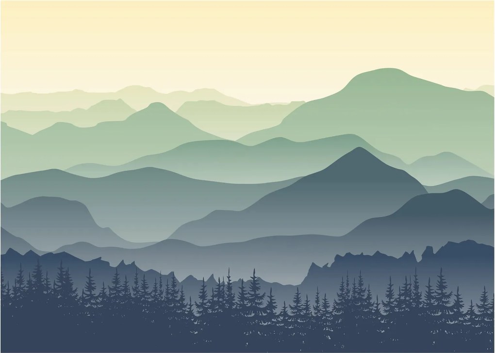 Kép - Forest Mountain (70x50 cm)