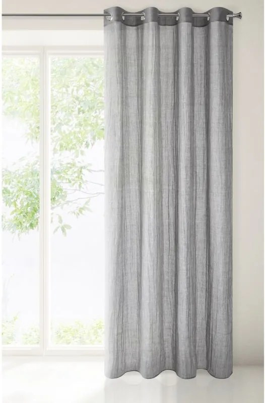 Kész drapéria karikákon 140x250cm Szürke