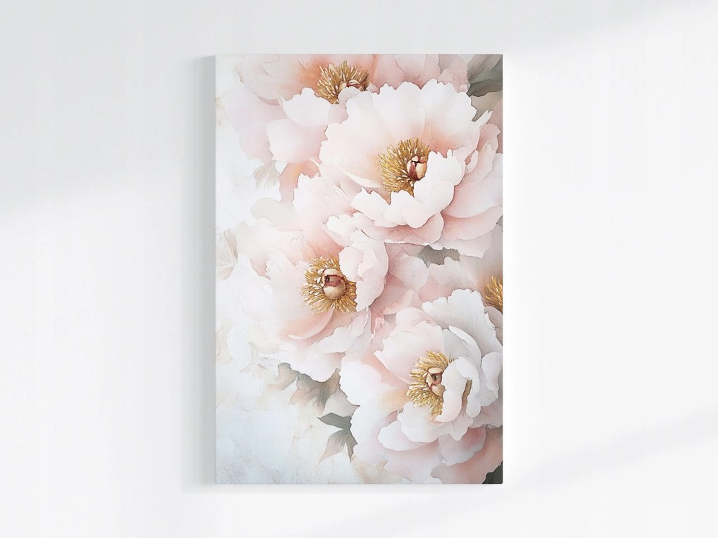 Vászonkép Canvas Természet Virágok Peonie Bazsarózsa Glamour Makró 80x120