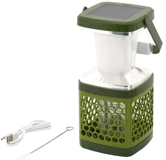 LED Hordozható újratölthető lámpa rovarcsapdával LED/3W/1800 mAh zöld