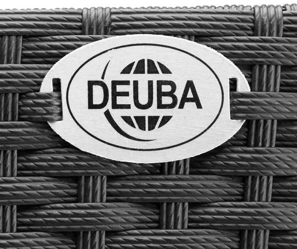 Casaria® polyrattan virágtartó fekete 2 darabos