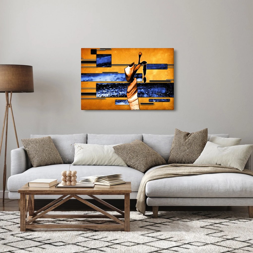 Egy absztrakt festmény képe (90x60 cm)
