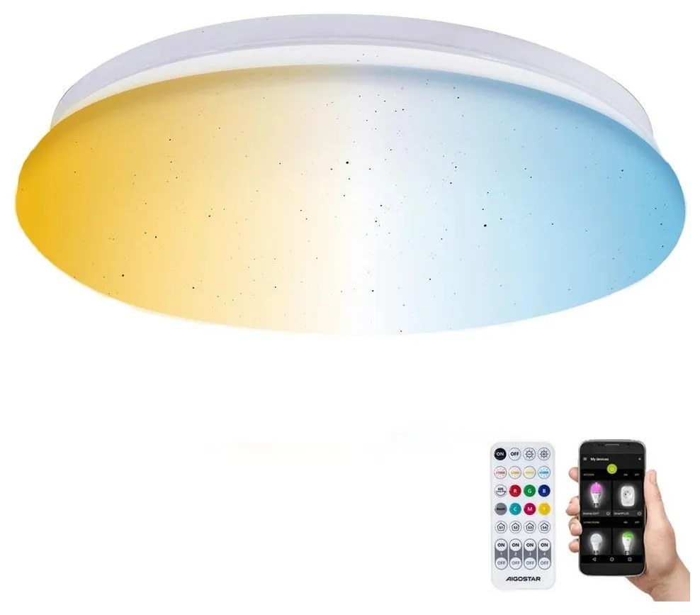 Aigostar B.V. Aigostar - LED Fürdőszobai mennyezeti lámpa LED/18W/230V IP44 + távirányítás AI0637