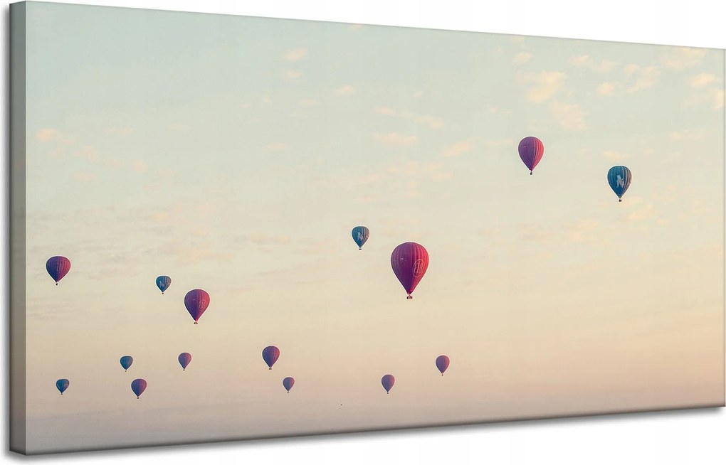 Vászonkép Ifjúsági Léggömbök Ég Természet Naplemente 120x60