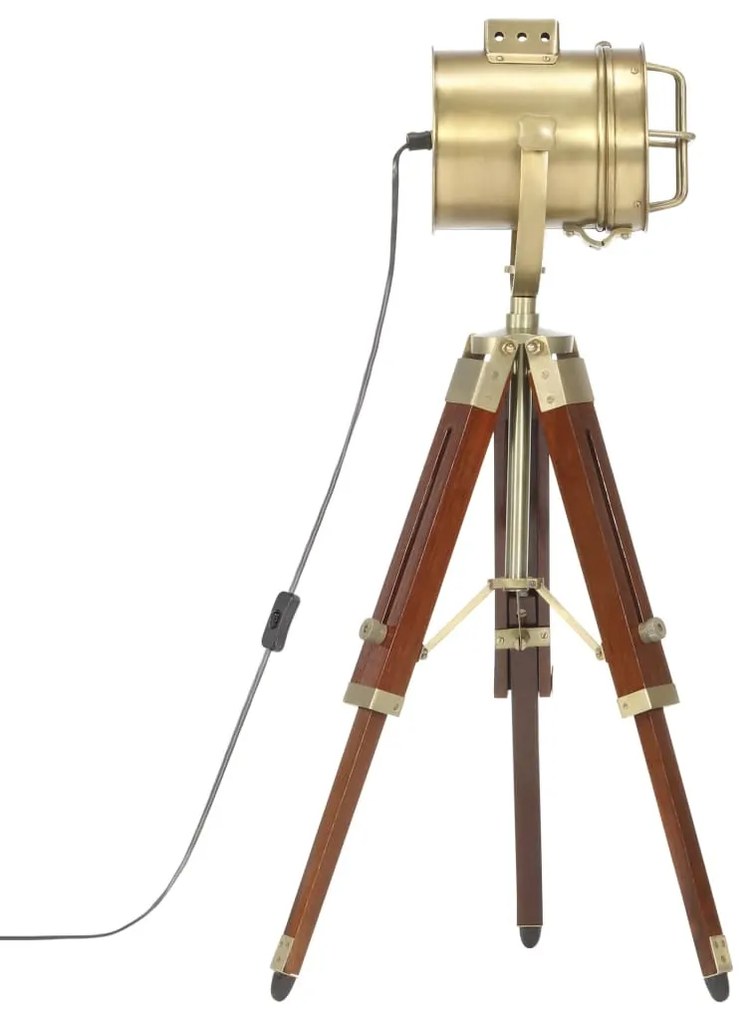 vidaXL háromlábú tömör mangófa állólámpa 69 cm