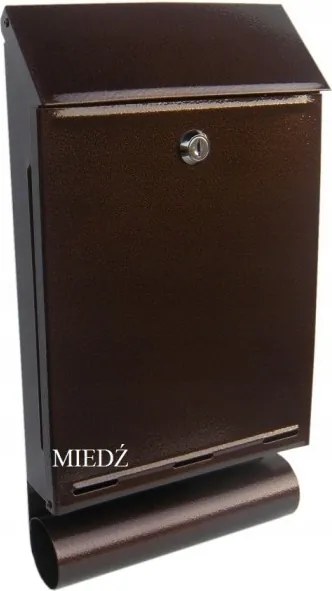 Postaláda Tubussal A-4T Réz-antik