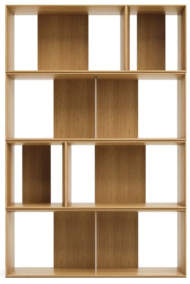 Natúr színű moduláris polcrendszer szett tölgyfa dekorral 6 db-os 101x152 cm Litto – Kave Home