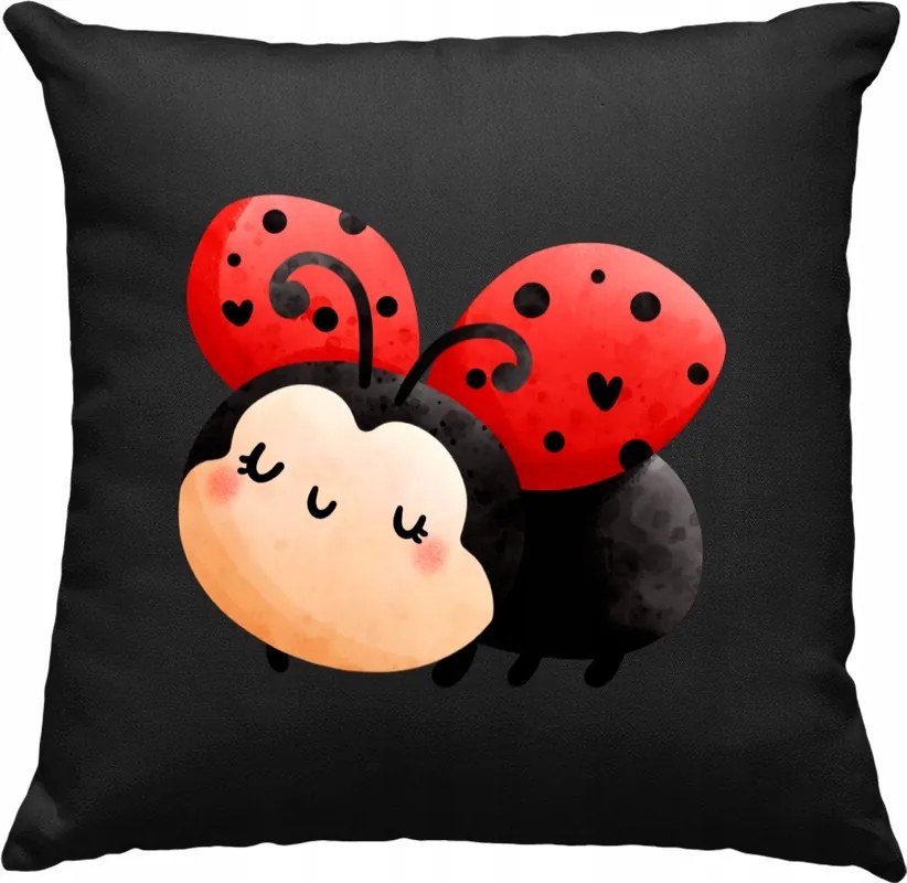 Katicabogár párna Kedves Gyerek 3 Fekete