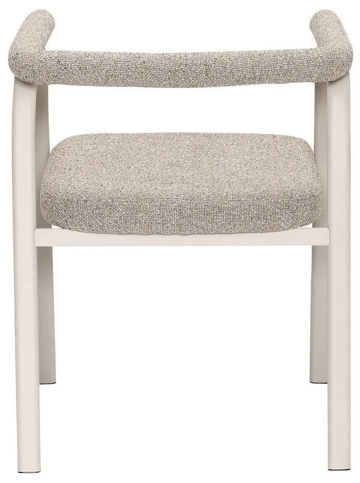 Bézs kárpitozott karfás étkezőfotel szett 2 db-os Ecto – Hübsch