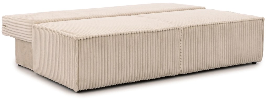 Solvero kanapé ágyfunkcióval - világos bézs plüss Tilia 01