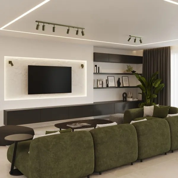 Sollux SL.1502 - Spotlámpa RING 3xGU10/10W/230V zöld