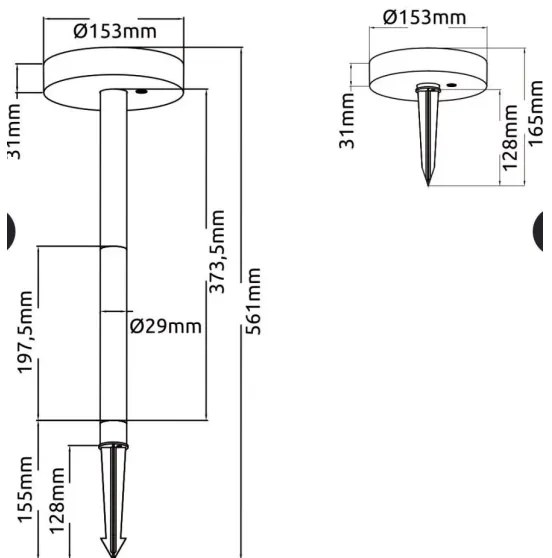 Immax NEO 07910L-LED RGB dimmelhető napelemes lámpa LED/1W/5V IP54 Tuya