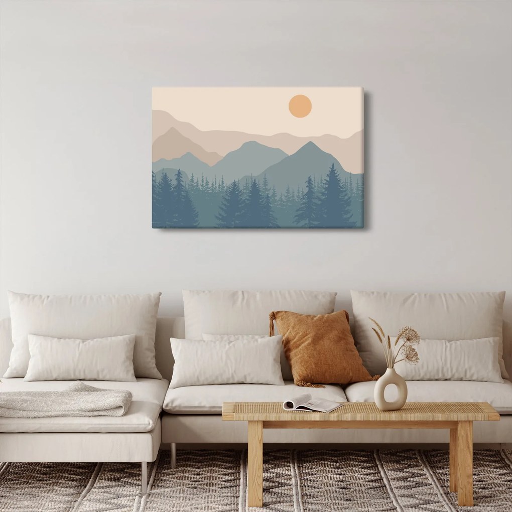 Kép - Türkiz hegység N⁰1 (90x60 cm)