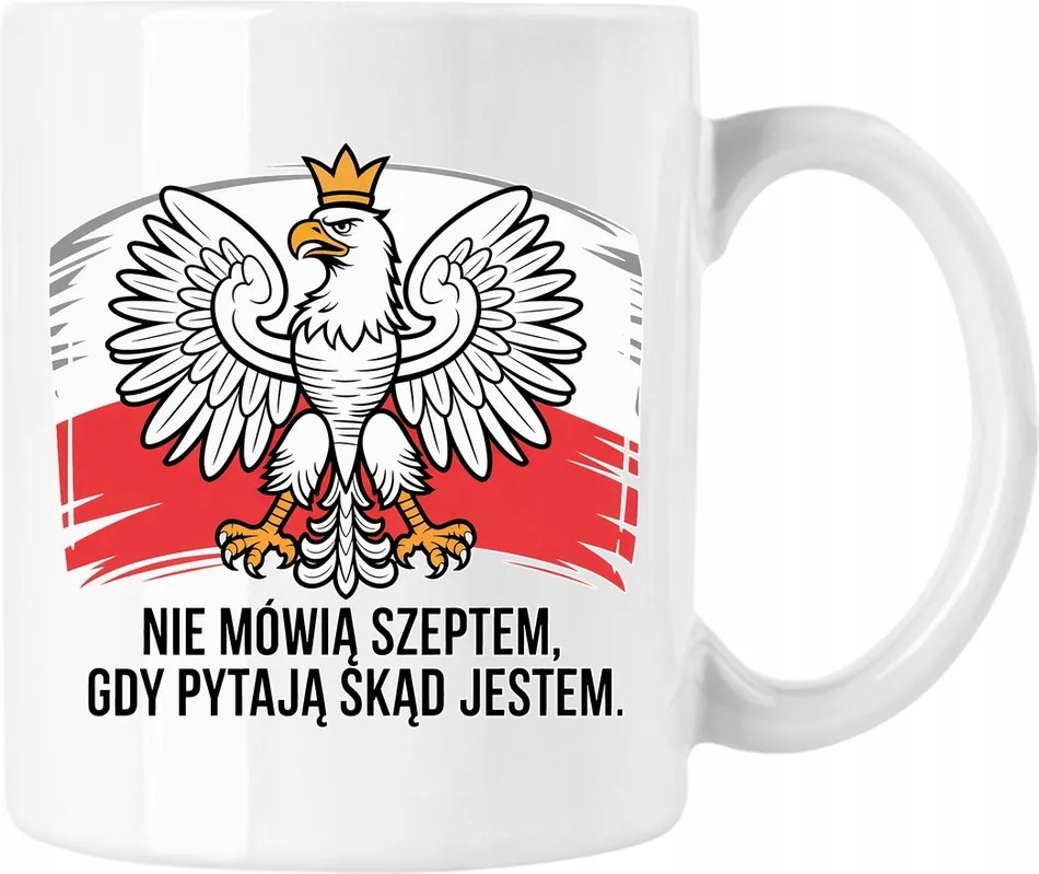 Sasos bögre lengyel Poland hazafi hazafias 4 Fehér 330ml