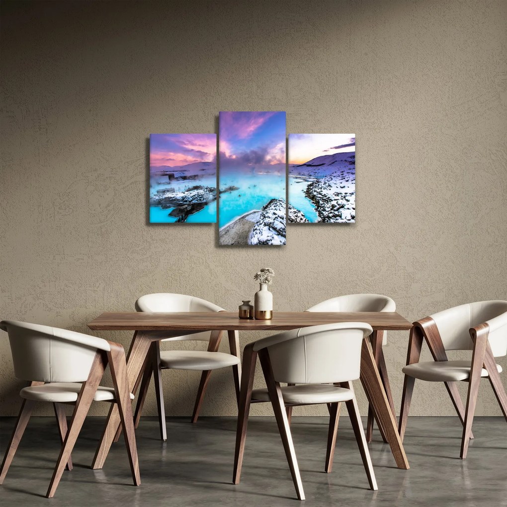 Kép - kék lagúna, Izland (90x60 cm)