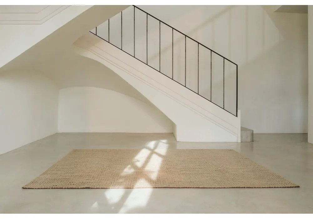 Khaki mosható-kézi szövésű gyapjú szőnyeg 140x200 cm Unexpected Wool – Lorena Canals