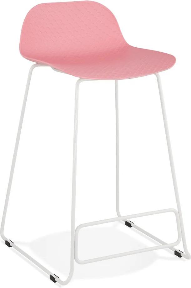 Mini rózsaszín bárszék, ülésmagasság 66 cm - Kokoon