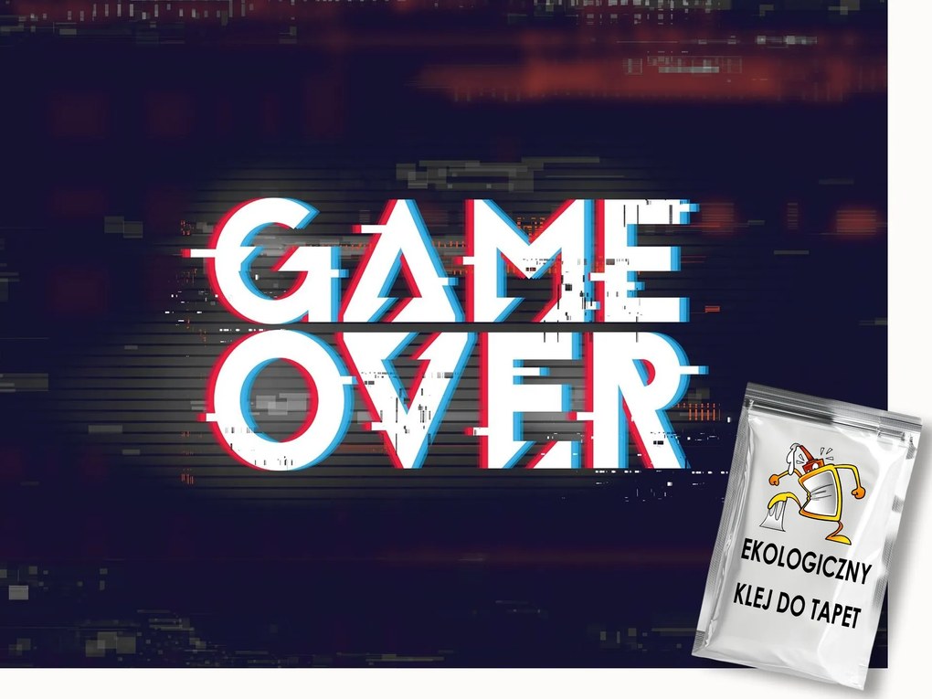 Fotótapéta Flizelina Game Over Gamer Gaming Glitch Retro 300x210 ragasztó