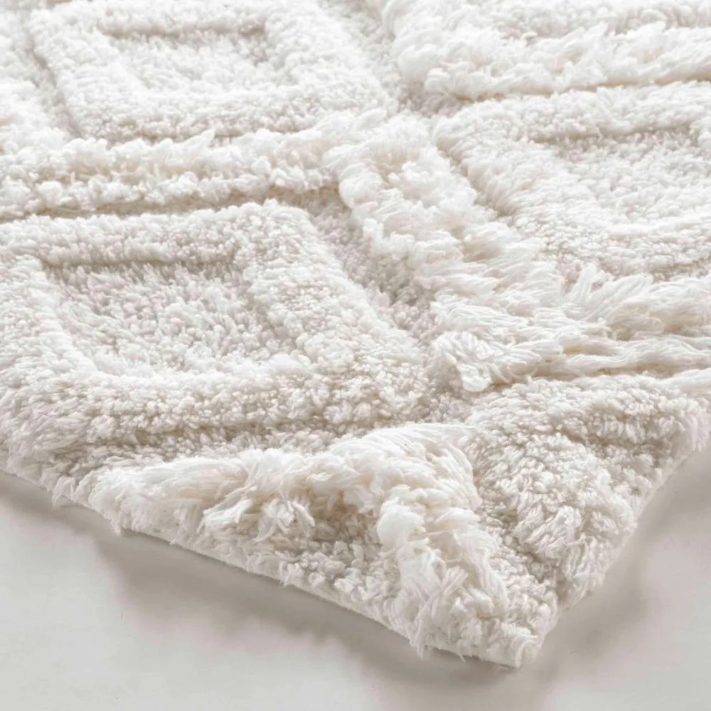 Fehér fürdőszobai kilépő 50x80 cm Ikatis – douceur d'intérieur