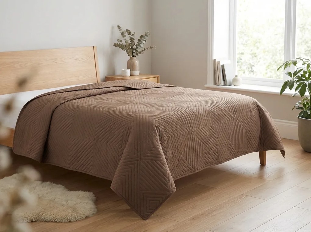 Ágytakaró CALDERA, sötét bézs Méret: 200 x 220 cm