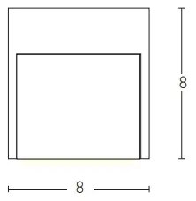 Zambelis E111 - LED Kültéri fali lámpa LED/3W/230V 3000K IP54