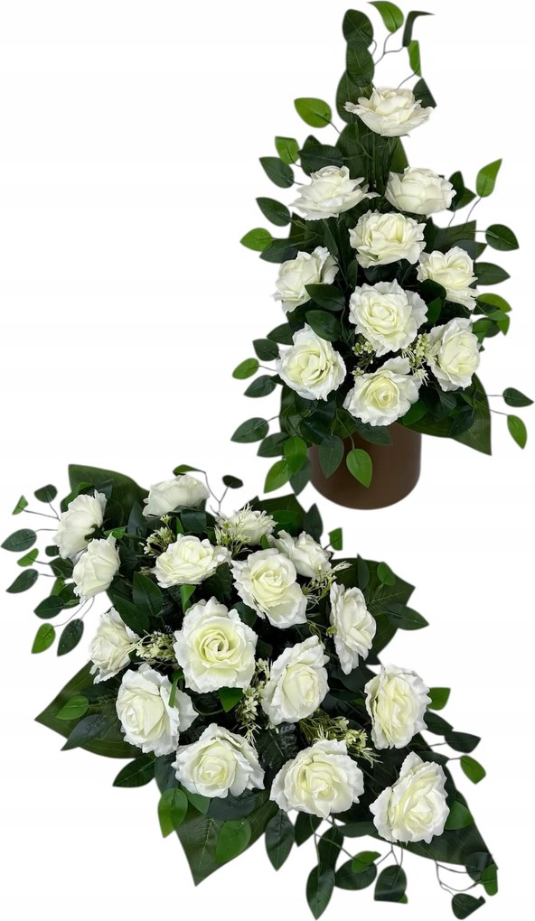 Csokor Nád Kompozíció Sír Temető Művirágok