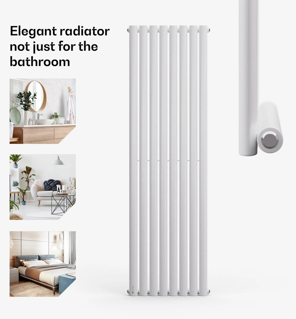 Blumfeldt Tallheo,  47 x 160, radiátor, csőradiátor, 728 W, melegvizes, 1/2