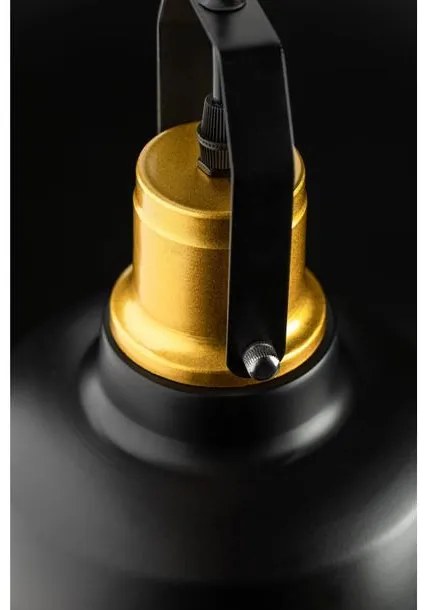 Lámpa Mennyezeti lámpatest MONROE,6958,AC220-240V,50/60Hz,1*E27,IP20,átmérő 22cm,egyes,fekete/arany