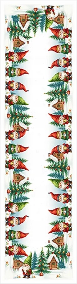 Karácsonyi terítő Manók 40x140