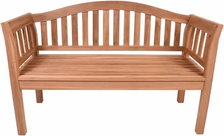 DIVERO Kerti pad 2 személyes teak fa tömör fa